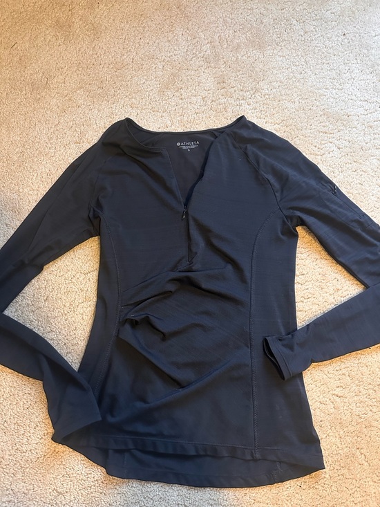 Athleta Tops - Athleta Black Long Sleeve Half-Zip Performance Top
